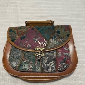 Vintage Patchwork Leather Bag